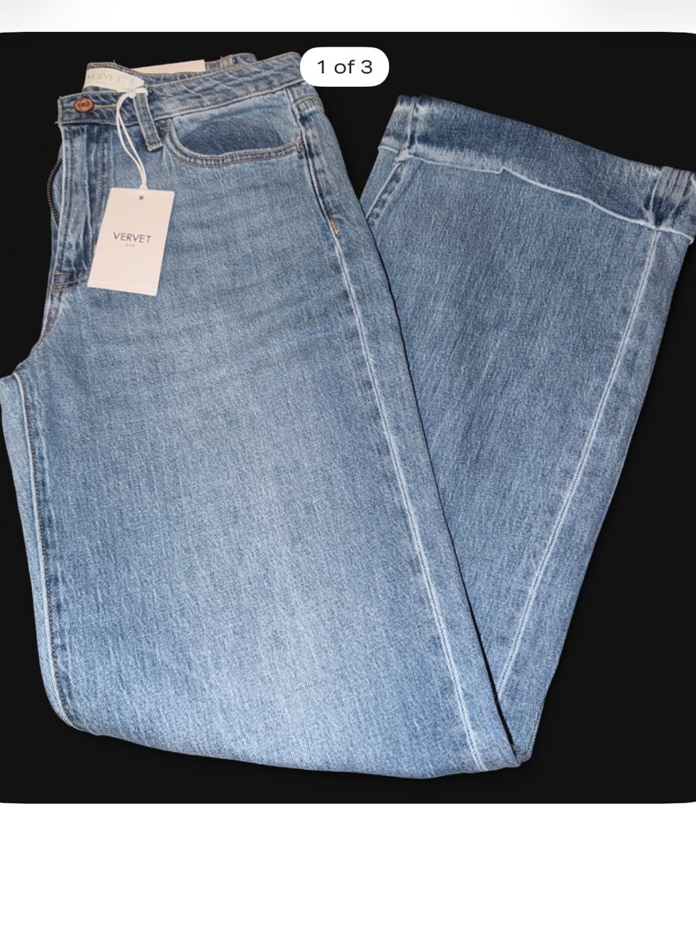 Vervet by Flying Monkey Light Blue Straight-Leg Jeans - Picture 1 of 4